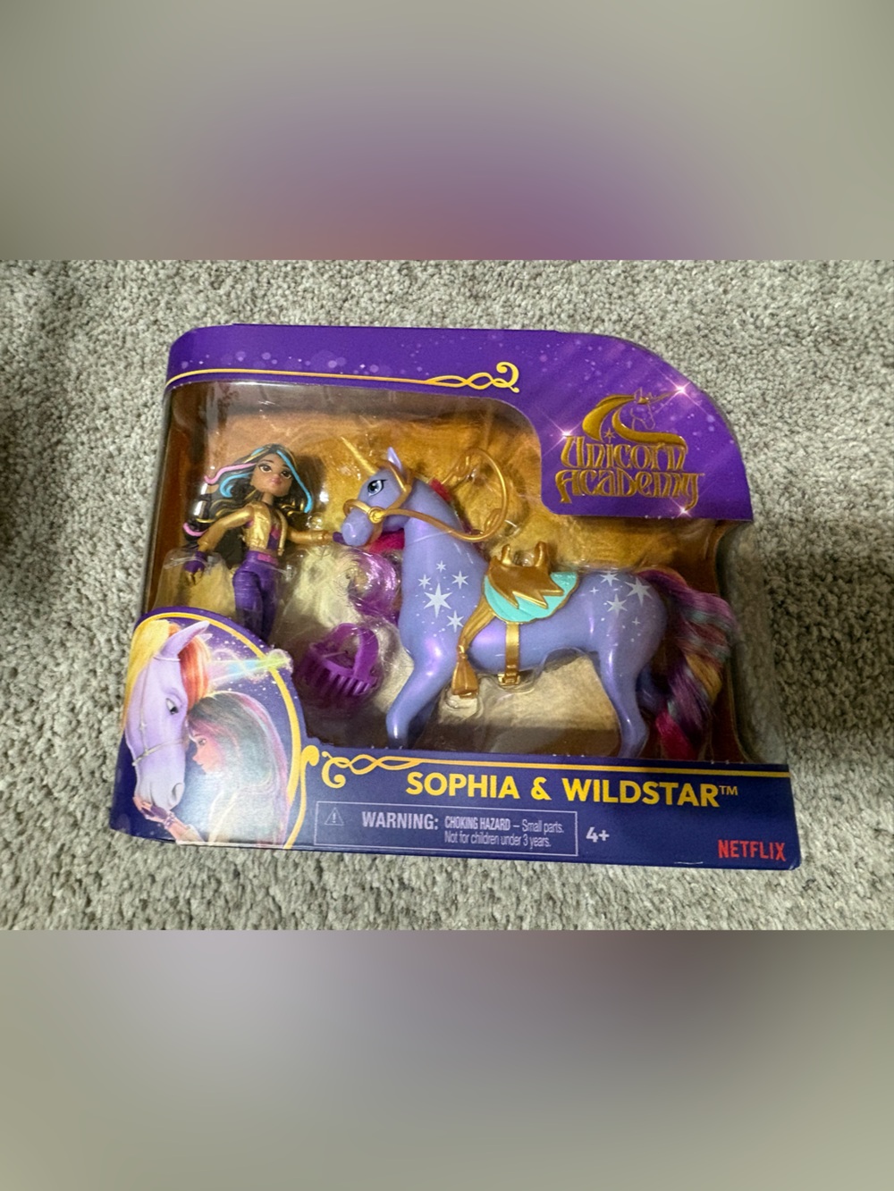 Rainbow hair Unicorn Playset
